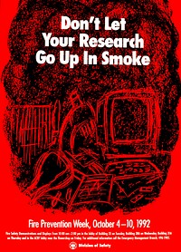 Don't Let Your Research Go Up in Smoke. Original public domain image from Flickr