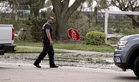 U.S. Customs and Border Protection officers with the Office of Field Operations pre-stage in at the Southwest Florida International Airport in Ft. Myers, Fla., and assist victims of Hurricane Ian near Venice, Fla., Sept. 29, 2022. CBP photo by Glenn Fawcett