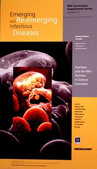 ABOUT HELP WEB SERVICE Emerging and re-emerging infectious diseasesCollection:Images from the History of Medicine (IHM) Contributor(s):National Institutes of Health (U.S.). Medical Arts and Photography Branch.,National Institute of Allergy and Infectious Diseases (U.S.)Biological Sciences Curriculum Study., Videodiscovery, Inc. Publication:[Bethesda, Md. : Medical Arts and Photography Branch, National Institutes of Health, 19--?] Language(s):English Format:Still image Subject(s):Communicable Diseases, Emerging Genre(s):Posters Abstract:Orange and gray poster with a section in gray and black showing some microorganisms, with a section repeated in color. The BSCS and Videodiscovery logos are along the lower right side of the poster. Extent:1 photomechanical print (poster) : 82 x 46 cm. Technique:color NLM Unique ID:101456133 NLM Image ID:C02898 Permanent Link:resource.nlm.nih.gov/101456133  