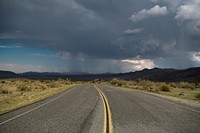 Road with Afternoon Storm.