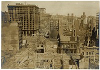 Photograph of St. Francis Hotel After the 1906 San Francisco Earthquake, 1906. Original public domain image from Flickr