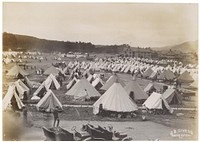 Photograph of a Military Camp on the Fourth Day After the 1906 San Francisco Earthquake, 1906. Original public domain image from Flickr