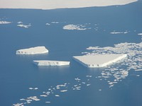 Floating ice sheets. Original public domain image from Flickr