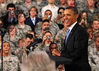 President Barack Obama speaks during a press conference at Buckley Air Force Base, Colo., Jan. 26, 2012.
