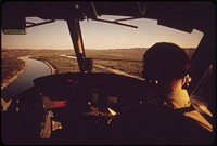 EPA's helicopter surveying the Colorado River, May 1972. Photographer: O'Rear, Charles. Original public domain image from Flickr