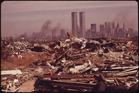 Illegal Dumping Area off the New Jersey Turnpike, Facing Manhattan Across the Hudson River. Nearby, to the South, Is the Landfill Area of the Proposed Liberty State Park, 03/1973. Original public domain image from Flickr