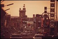 Las Vegas street scene, May 1972. Photographer: O'Rear, Charles. Original public domain image from Flickr