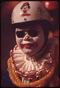 Costumed for Aloha Day parade, one of many festivities during annual Aloha Week, October 1973. Photographer: O'Rear, Charles. Original public domain image from Flickr