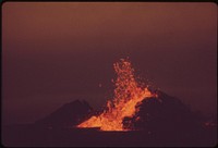 Volcanic Mauna Ulu in eruption. Original public domain image from Flickr