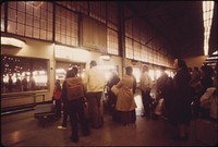 Loading platform and waiting room of the Union Station in St. Louis, Missouri, June 1974. Photographer: O'Rear, Charles. Original public domain image from Flickr