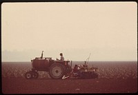 Planting a crop on Oxnard Plain, a prime agricultural area now being developed for housing near Oxnard, California, north of Los Angeles, June 1975. Original public domain image from Flickr