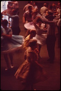 Lincoln's 33rd Annual Square Dance Festival, held in Pershing Memorial Auditorium, May 1973. Photographer: O'Rear, Charles. Original public domain image from Flickr