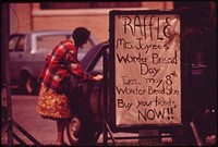 Sign in front of Jefferson County Courthouse in Fairbury, May 1973. Photographer: O'Rear, Charles. Original public domain image from Flickr