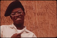 Member Of A Street Gang In North Philadelphia, August 1973. Photographer: Swanson, Dick. Original public domain image from Flickr