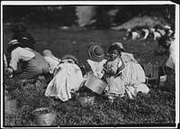 Young pickers on Swift's Bog. All working, September 1911. Photographer: Hine, Lewis. Original public domain image from Flickr