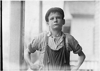 Furman Owens, 12 years old. Can't read. Don't know A, B, C's. "Yes I want to learn but can't when I work all the time," January 1909. Photographer: Hine, Lewis. Original public domain image from Flickr