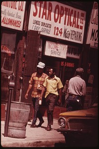 Ghetto Street Scene In Chicago On The South Side. The City Census Figures Show A Significant Gap In Economic Security Between Blacks And Whites, 07/1973. Photographer: White, John H. Original public domain image from Flickr