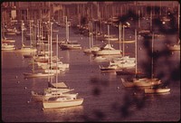 Marina In Lake Michigan Adjacent To Downtown Chicago. The City Has Provided A Climate For Developing Black Resources And Is Considered The Black Business Capital Of The United States, 10/1973. Photographer: White, John H. Original public domain image from Flickr