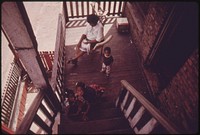 Older Housing In The Black Community On Chicago's West Side This Area In 1973 Had Not Quite Recovered From The Riots And Fires During The Mid To Late 1960's, 06/1973. Photographer: White, John H. Original public domain image from Flickr