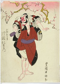 Näyttelijä kataoka nizaemon vii näytelmässä azuma kagami (sogan suvun historia), 1817, Toyokuni I