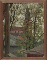 Turku cathedral, 1884, by Akseli Gallen-Kallela