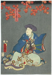 Näyttelijä ichikawa danzo v näytelmässä toki ni minna minobu no ryaku (nichiren minobu-vuorella eli joskus jokaisen katse hämärtyy), 1857, by Utagawa Kunisada