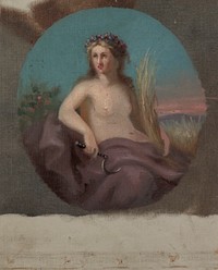 Elonkorjuun jumalatar demeter, 1848 - 1855, Anders Ekman