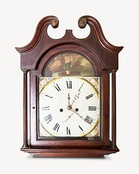 Vintage clock isolated design