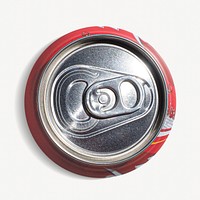 Cola can isolated image on white