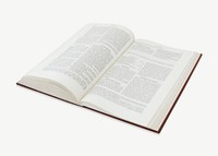 Ancient bible book isolated psd 