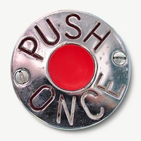 Push button collage element psd