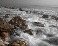 Sea waves, water flowing. View public domain image source here