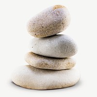 Zen stones collage element psd