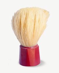 Shaving brush collage element psd