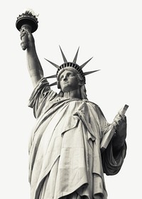 Statue of Liberty in New York collage element psd