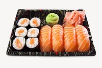 Japanese sushi set isolated design