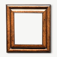 Wooden frame collage element psd