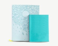 Decorative notebooks collage element psd