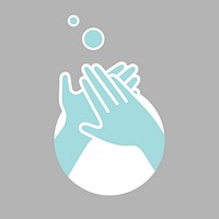 Covid-19 prevention, hand washing vector