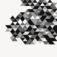 Black geometric pattern clipart vector