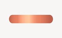 Gradient copper divider clipart vector