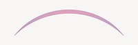Gradient pink arch divider clipart vector