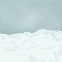 Winter aesthetic background, snow border