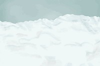 Winter aesthetic background, snow border psd