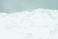 Winter aesthetic background, snow border