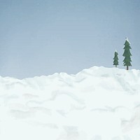 Christmas holiday background, Winter snow border illustration