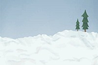 Blue Christmas background, Winter snow border  vector