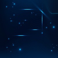 Digital technology background, dark blue design