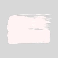 Pink brush stroke collage element vector