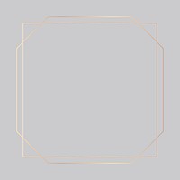 Gold square frame background, wedding design